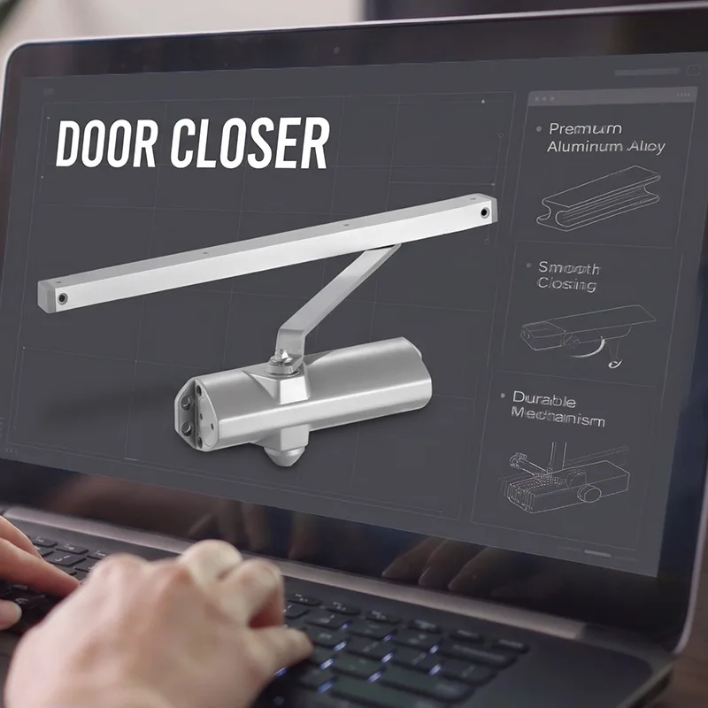 Silent Door Closer for Hospital Rooms | Hydraulic Buffer | Adjustable Speed Control