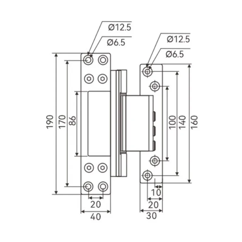 HL-1345 Adjustable Concealed Hinge | Stable Performance | Ideal For Door Manufacturers
