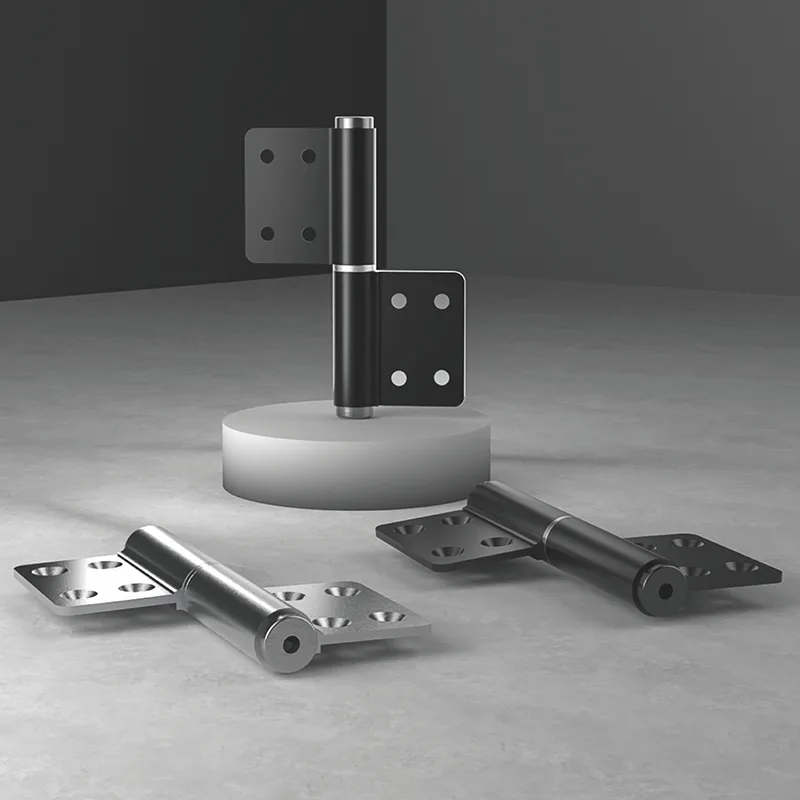 HL-4C002 Flag Shaped Hydraulic Damping Hinge, 100kg Silent Aluminum Door Hinge