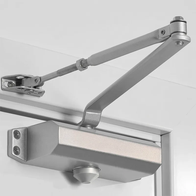 Universal Door Closer for Home and Commercial Use, Adjustable Speed, Hydraulic Buffer Anti-Pinch & Built-in Position