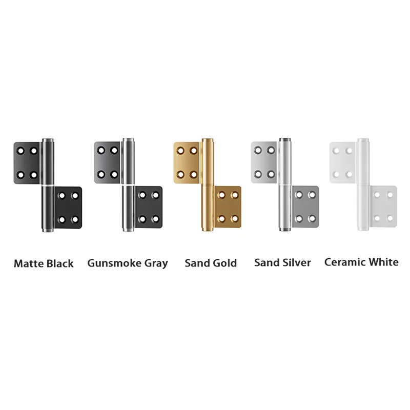 HL-4C002 Flag Shaped Hydraulic Damping Hinge, 100kg Silent Aluminum Door Hinge