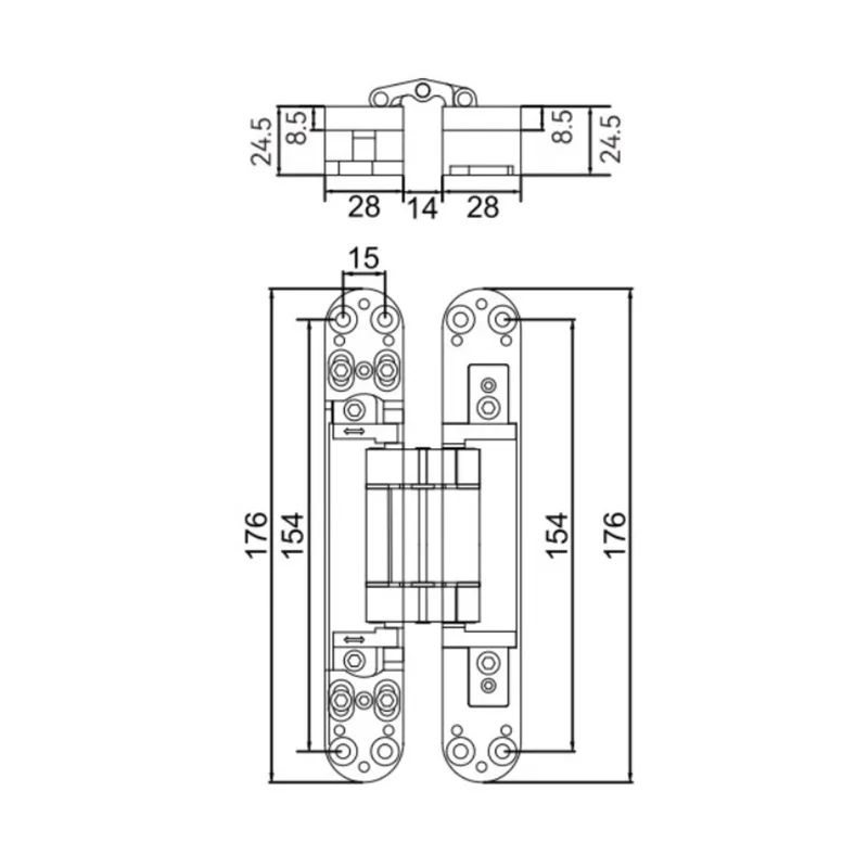 HL-G80 Precision Adjustable Concealed Hinge | Ideal For Door Projects | Bulk OEM Supply