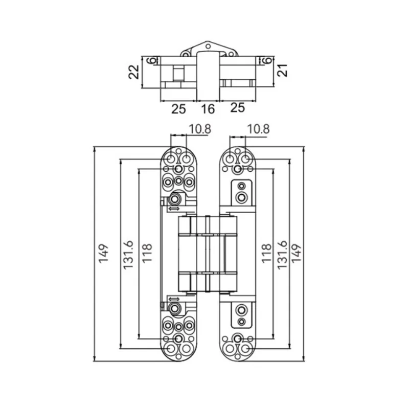 HL-H60 Adjustable Concealed Hinge | High Stability | Factory Wholesale For Global Importers
