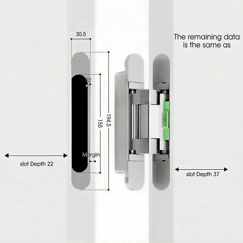 HL-YY03 Hydraulic Hidden Hinge | Adjustable | Durable & Stable | Wholesale