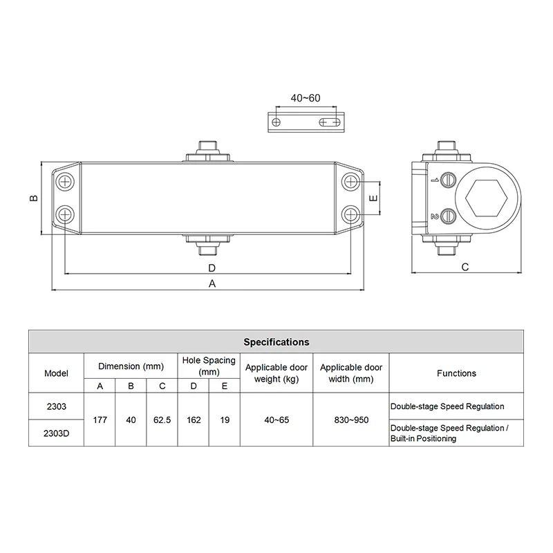 silent door closer | Building Code Compliant | Extend Lifespan | Easy Installation