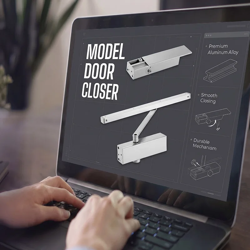 Punch-Free Hydraulic Door Closer for Home | Silent Soft Closing | Easy Installation